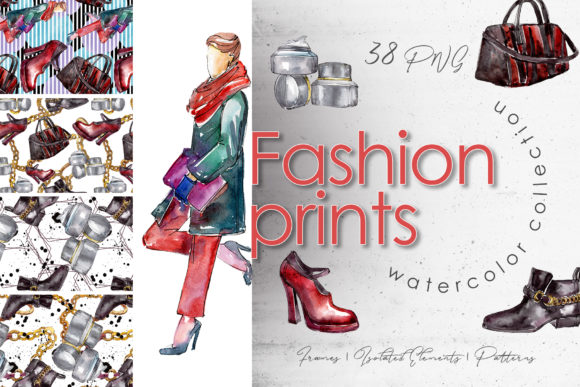 Fashion Prints Watercolor Illustrations Review