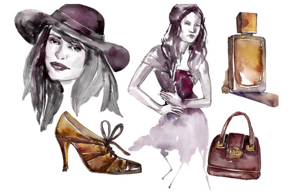 Fashion Surprise Collection Watercolor Illustrations