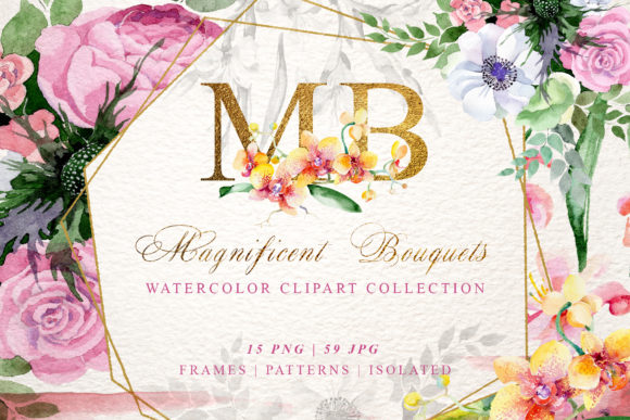 Magnificent Bouquets Watercolor Illustrations